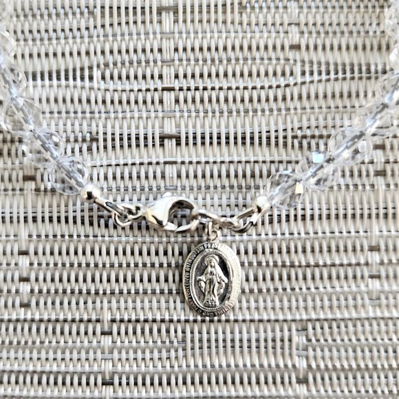 CLEAR QUARTZ WOMEN'S  BRACELET - Picture 2 of 2